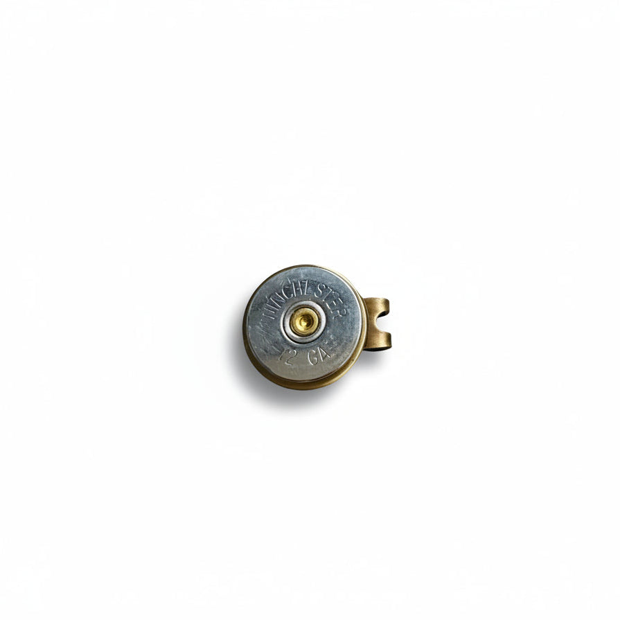 Shotgun Shell Slice Golf Ball Marker & Hat Clip Set | Gold
