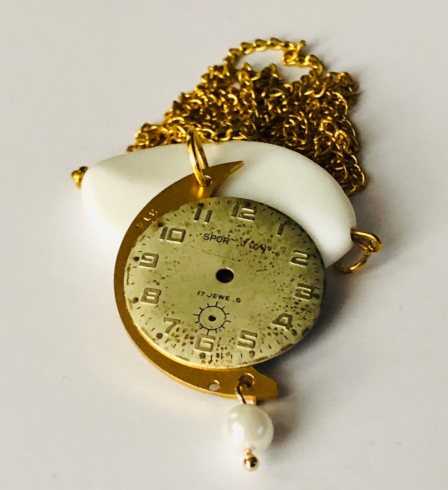 Half Moon of Time Necklace