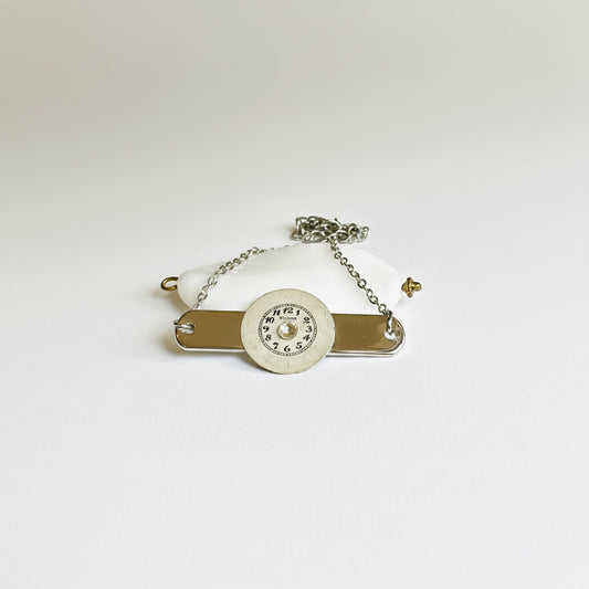 Bars of Time Bracelet | Silver