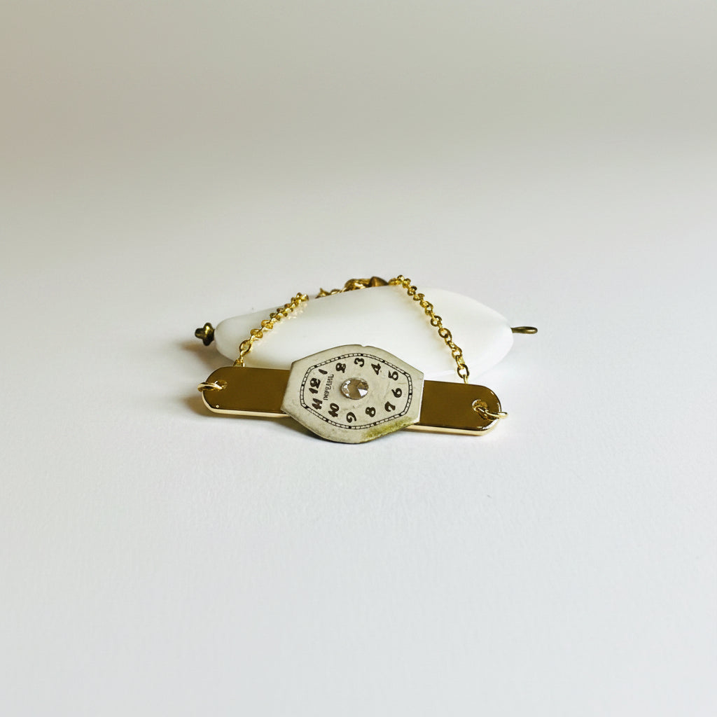 Bars of Time Bracelet | Gold