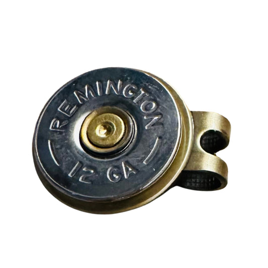Shotgun Shell Slice Golf Ball Marker & Hat Clip Set | Gold