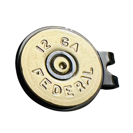 Shotgun Shell Slice Golf Ball Marker & Hat Clip Set | Gunmetal