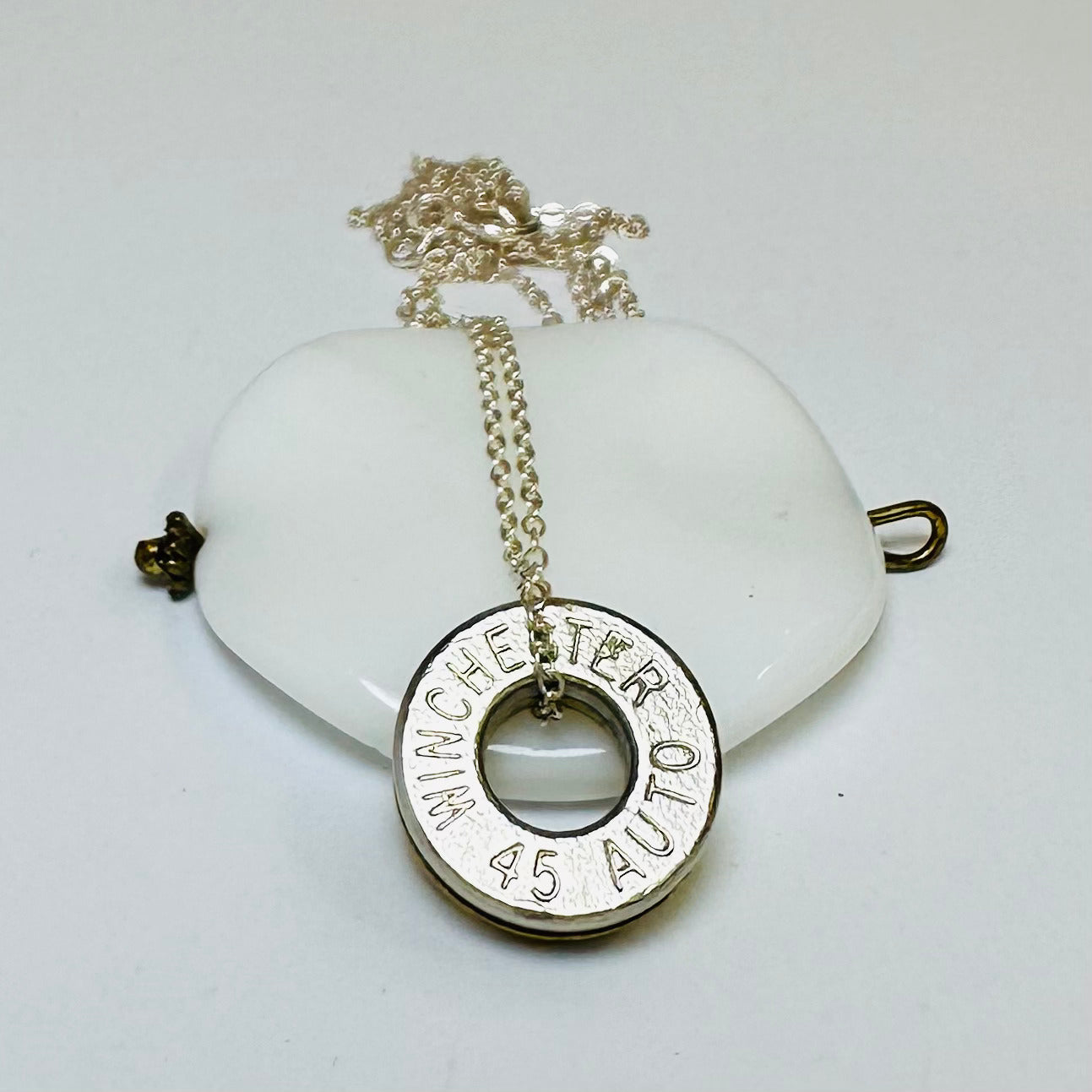 Reversible Double BulletSlice Necklace | Silver