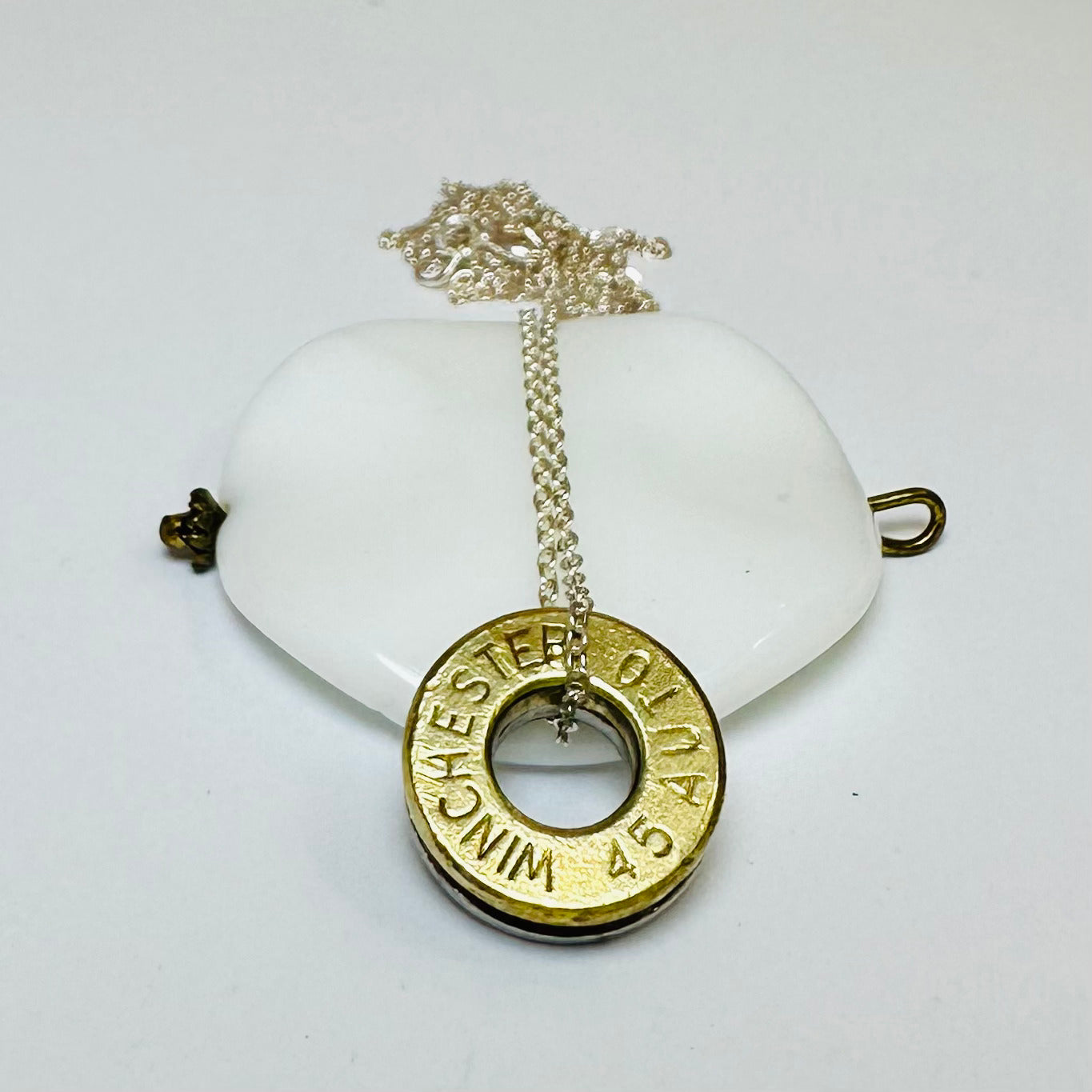 Reversible Double BulletSlice Necklace | Silver