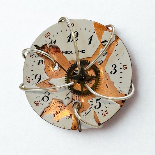 Twisted in Time Necklace | Silver