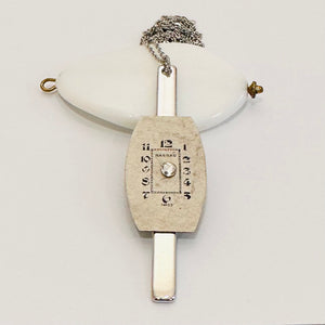 Narrow Bars of Time - Rectangular - Silver