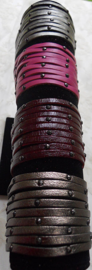 2" Rivet Leather Bracelet