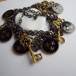 Keys to Gunmetal Necklace