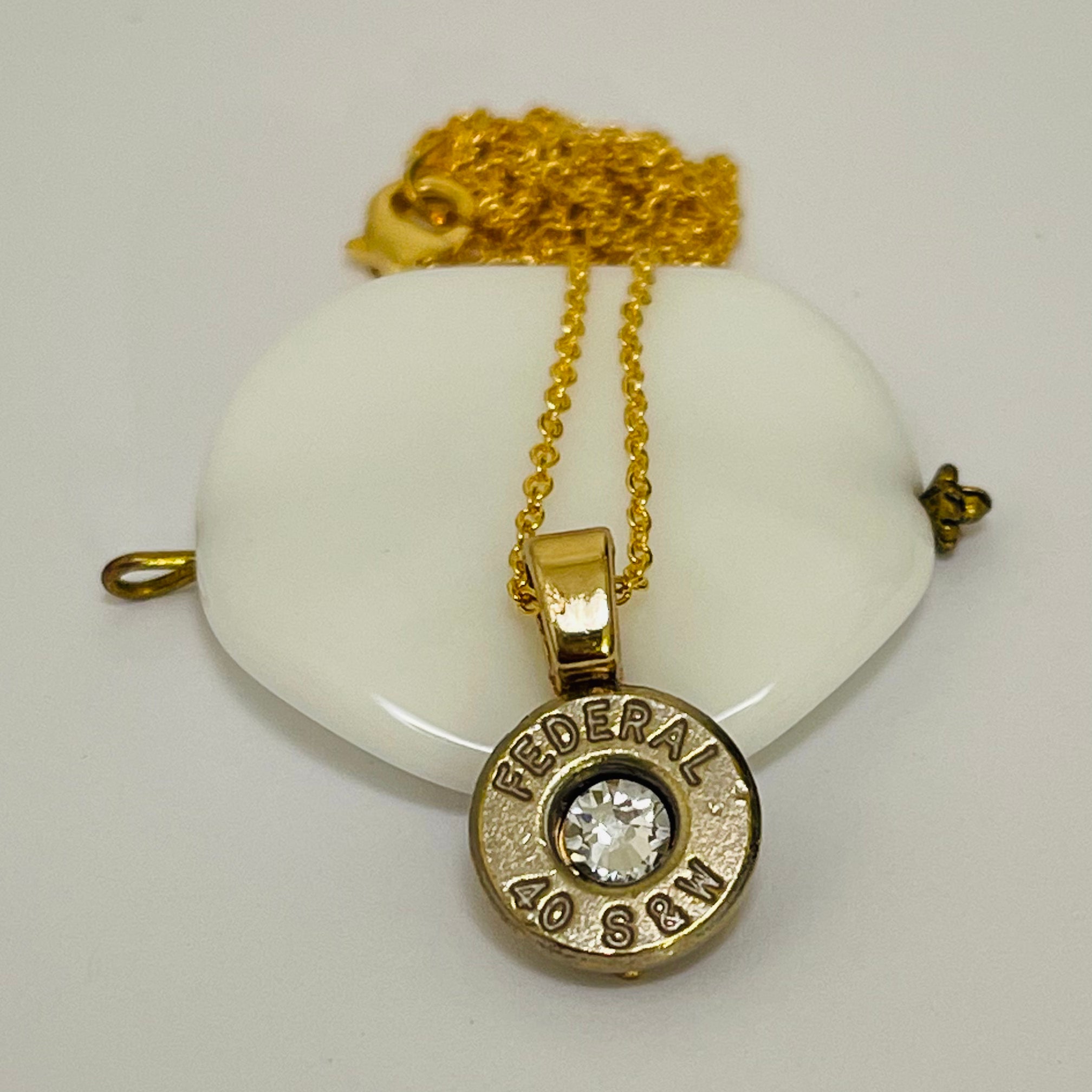 Recycled BulletSlice Chain Necklace