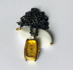 Gold Broken Time Necklace