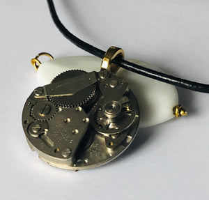 Swiss Inside Out Antique Pocket Watch Necklace
