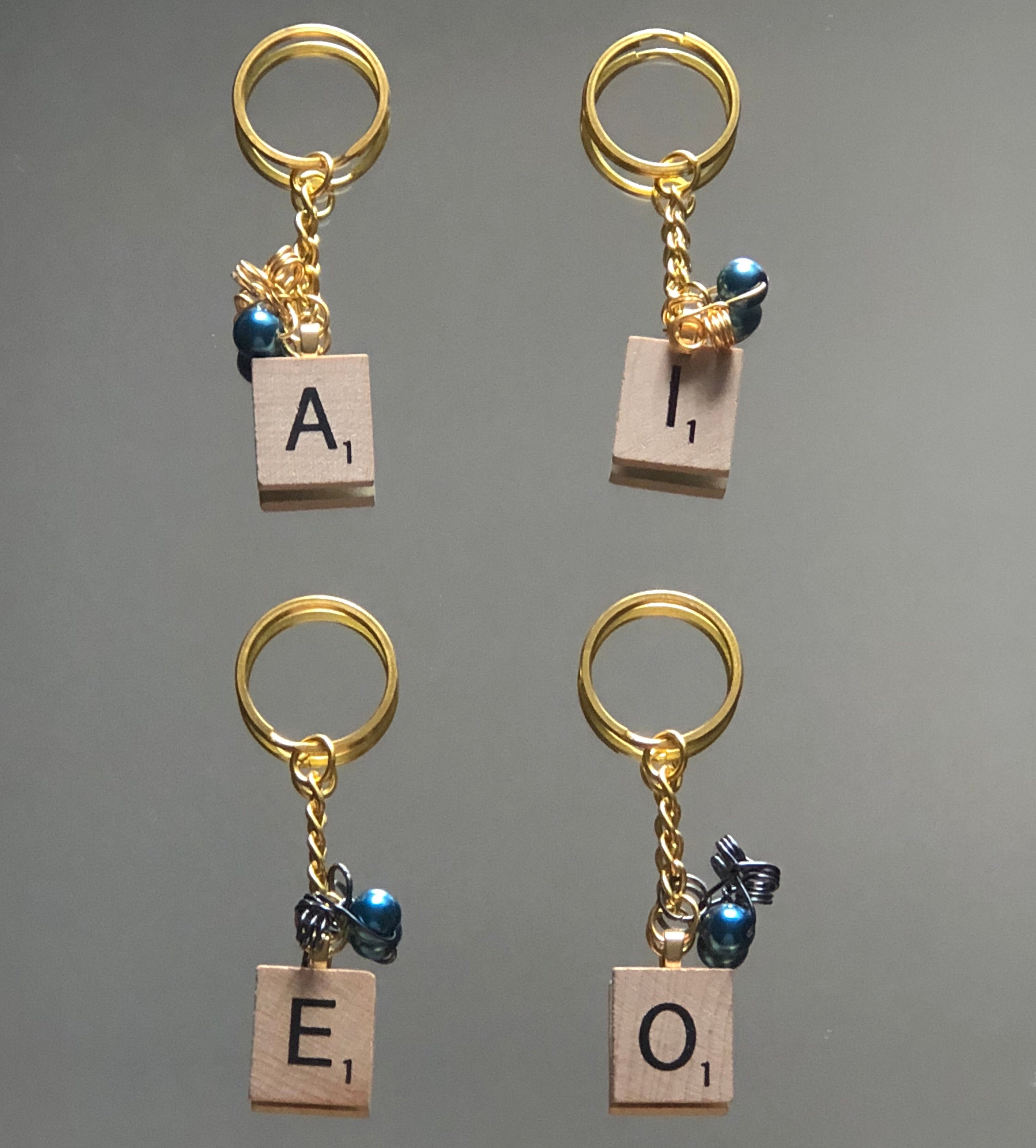 Scrabble Letter Keychains